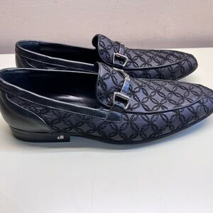 LORIBLU MADE IN ITALY LEATHER  Black Slip-On Loafers with Cushioned Insole